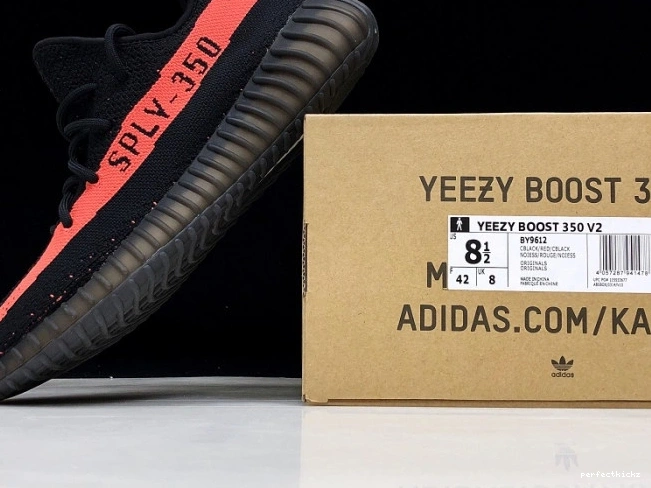 Boost 350 Black Red BY9612 Yeezy Adidas V2 Core 0714